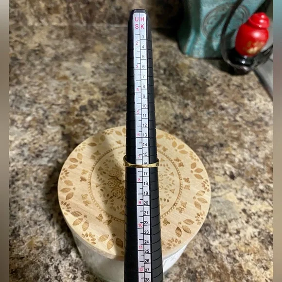 💍VNTG Samuel Aaron Blue Topaz Diamond Gold 10K THL-Size 7.25 Price is FIRM - Picture 16 of 17